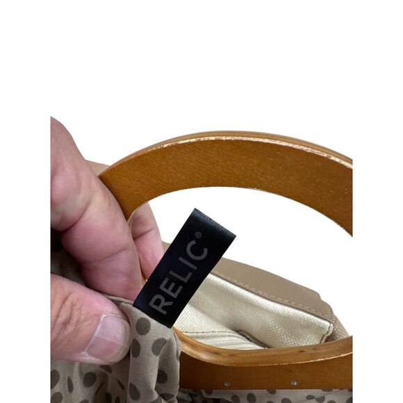 Relic Vintage Womens tan beige Canvas Floral Shoulder Bag SKU 7334 - Picture 16 of 16